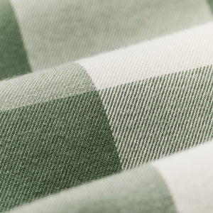 Women’s short sleeve twill camp shirt by Filson | Hedge green/ white plaid (Green)