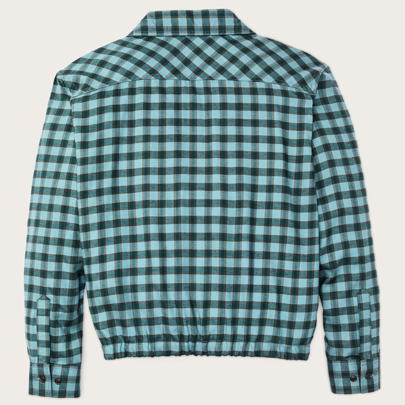 Chemise femme ourlet froncé par Filson | Blue / navy plaid (Blue)
