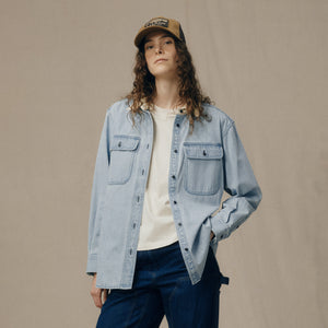 Women’s denim work shirt by Filson | Light indigo (Blue)