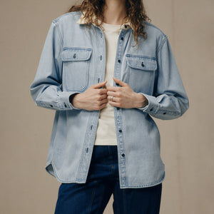 Women’s denim work shirt by Filson | Light indigo (Blue)