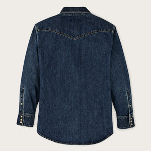 Women’s denim western shirt by Filson | Medium indigo (Blue)