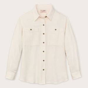Chemise femme rangeland en flanelle par Filson | Natural heather (Beige)