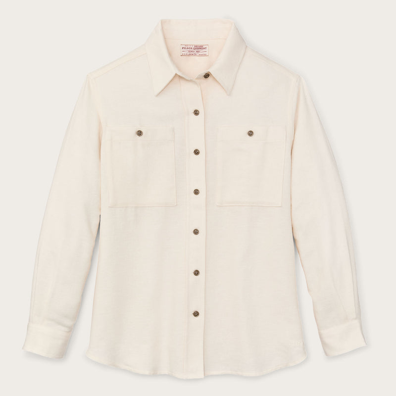 Chemise femme rangeland en flanelle par Filson | Natural heather (Beige)