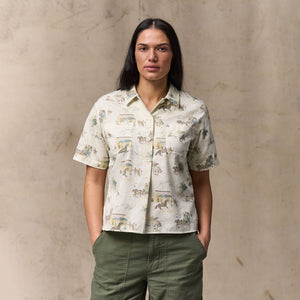Women's twill popover shirt by Filson | Desert natural / pri (Beige)