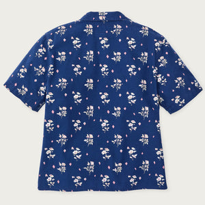 Women's camp shirt by Filson | Indigo / floral (Blue)