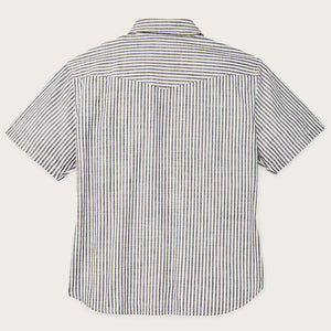 Women's short sleeve chambray western shirt by Filson | Indigo / natural (Gray)
