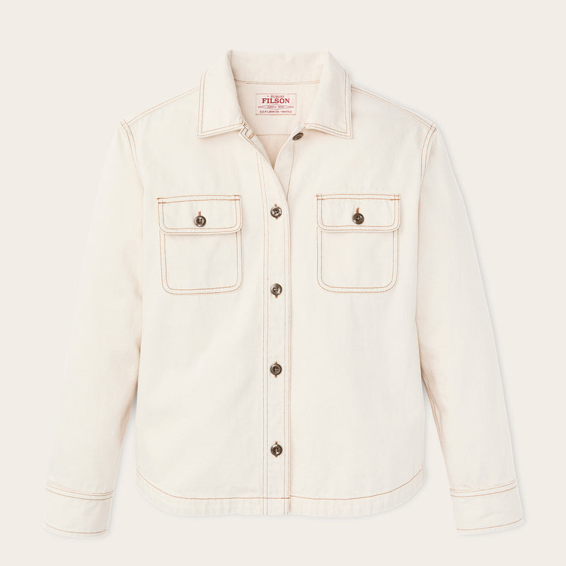 Women's denim shirt by Filson | Natural seed (White)