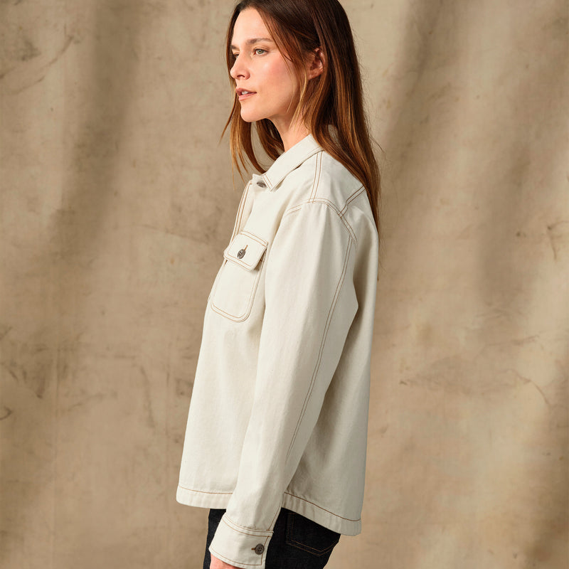 Women's denim shirt by Filson | Natural seed (White)