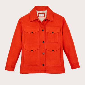 Women's mackinaw wool cruiser jacket by Filson | Flame (Orange)