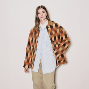 Women's blanket wool barn coat by Filson | Sunset ombre plaid (Multicolor)