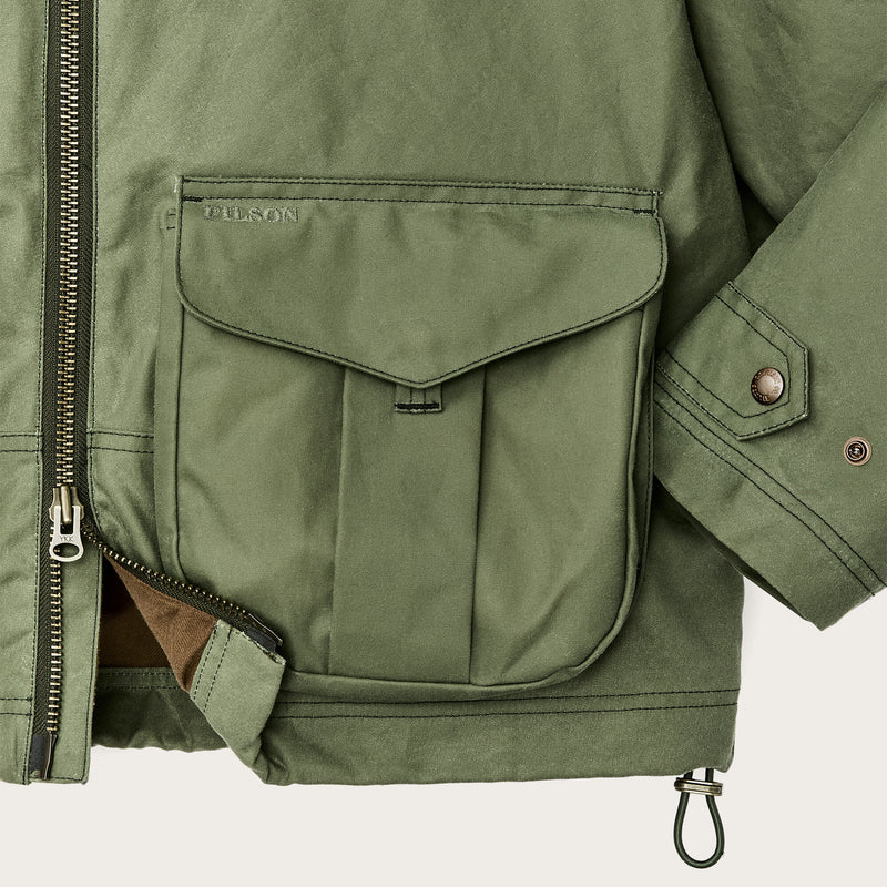 Women's shelter cloth short work jacket by Filson | Sage olive (Green)