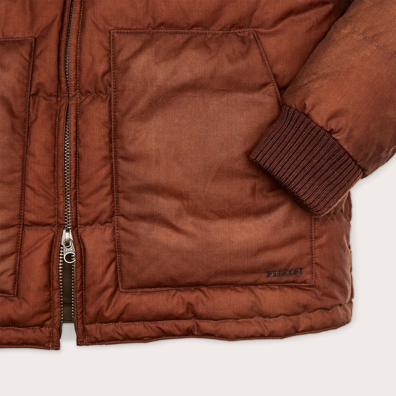 Women's waxed down jacket by Filson | Madder root (Brown)