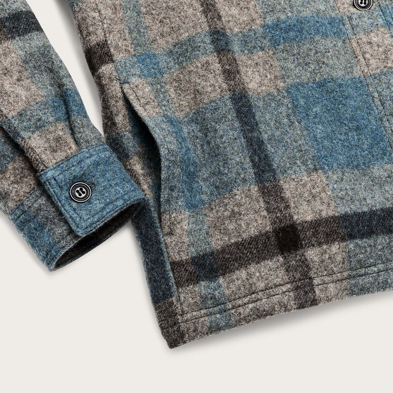 Women's wool overshirt by Filson | Ballard plaid (Blue)