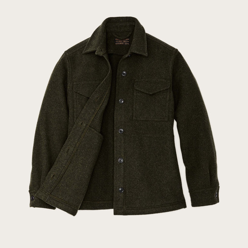 Women's seattle wool jac-shirt by Filson | Forest green (Green)