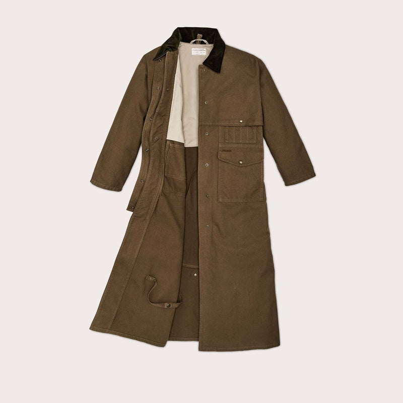 Women's dry tin duster coat by Filson | Marsh olive (Green)