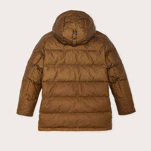 Women's waxed down parka by Filson | Dark tan/dark tan (Brown)