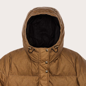 Women's waxed down parka by Filson | Dark tan/dark tan (Brown)