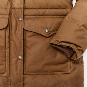 Women's waxed down parka by Filson | Dark tan/dark tan (Brown)