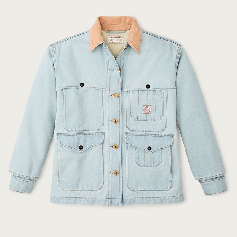 Women's 9-oz. denim cruiser by Filson | Sun bleach (Blue)