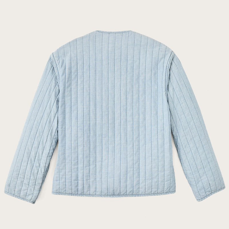 Veste matelassée en chambray pour femme by Filson | Light indigo chambray (Blue)