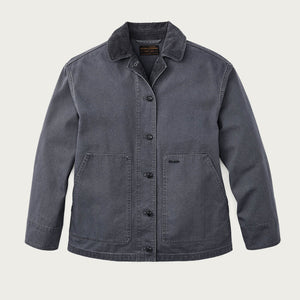 Women's canvas barn coat by Filson | Storm blue (Blue)