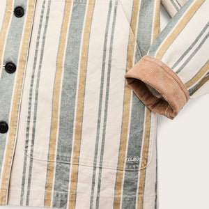 Women's canvas barn coat by Filson | Natural / yellow (Beige)