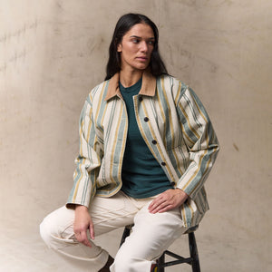 Women's canvas barn coat by Filson | Natural / yellow (Beige)