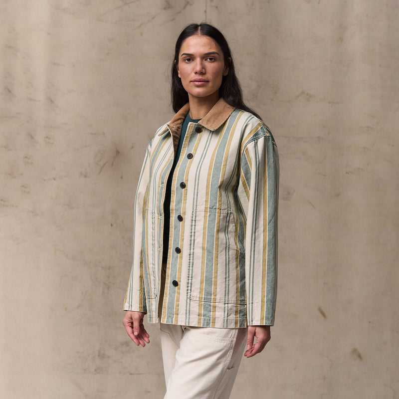 Women's canvas barn coat by Filson | Natural / yellow (Beige)