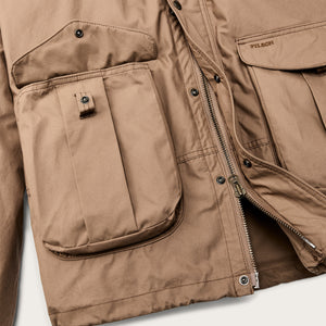 Women’s aviator wading jacket by Filson | Dark tan (Beige)