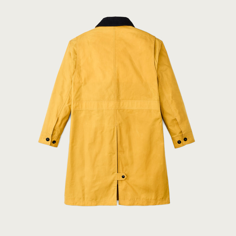 Women's dry waxed long cruiser by Filson | Yellow (Yellow)