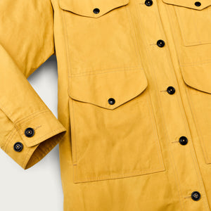 Women's dry waxed long cruiser by Filson | Yellow (Yellow)