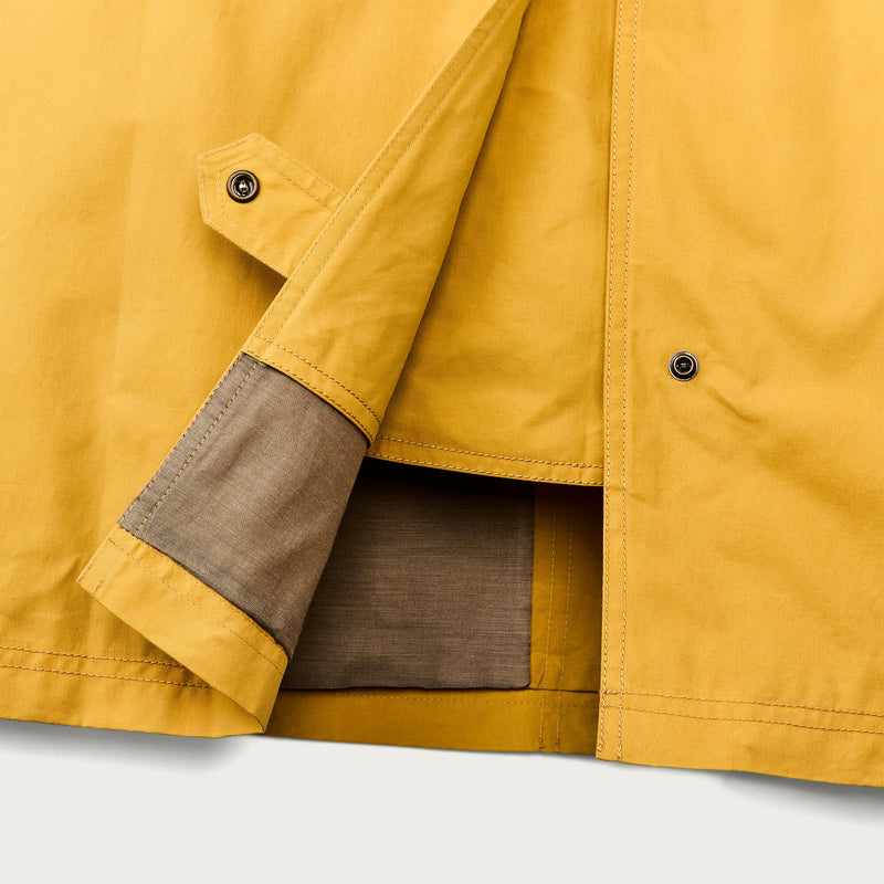 Women's dry waxed long cruiser by Filson | Yellow (Yellow)