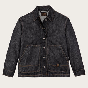 Barn jacket femme en denim par Filson | Rinse black (Gray)