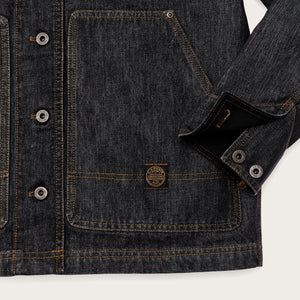 Barn jacket femme en denim par Filson | Rinse black (Gray)