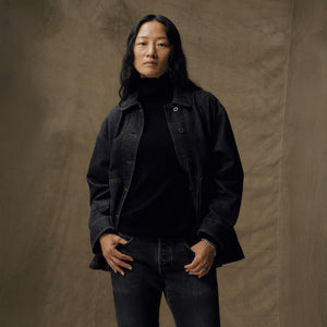 Barn jacket femme en denim par Filson | Rinse black (Gray)