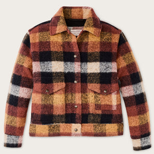 Women’s blanket wool jacket par Filson | Red / orange / black (Multicolor)