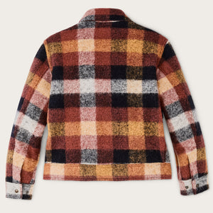 Women’s blanket wool jacket par Filson | Red / orange / black (Multicolor)