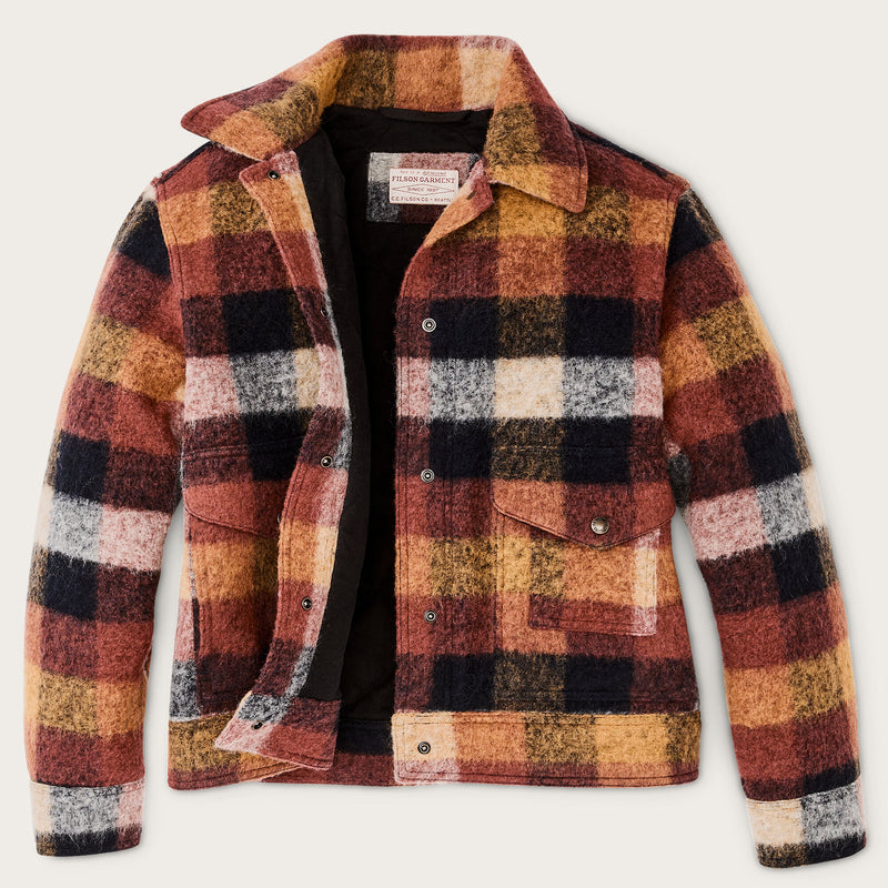 Women’s blanket wool jacket par Filson | Red / orange / black (Multicolor)