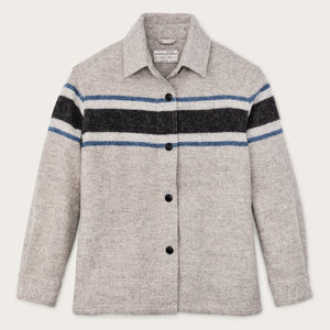 Women's wool overshirt by Filson | Gray / black blanket (Gray)