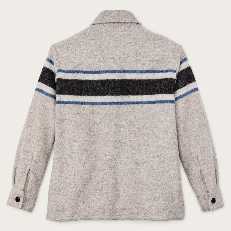 Women's wool overshirt by Filson | Gray / black blanket (Gray)