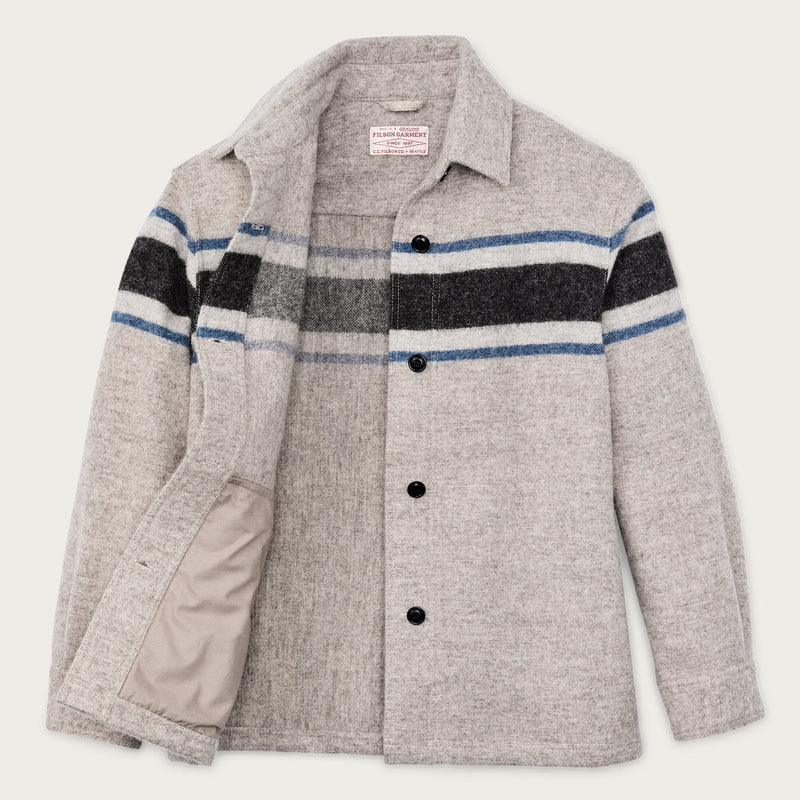 Women's wool overshirt by Filson | Gray / black blanket (Gray)