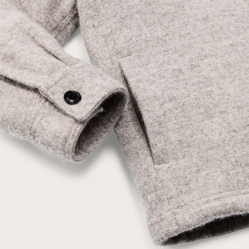 Women's wool overshirt by Filson | Gray / black blanket (Gray)