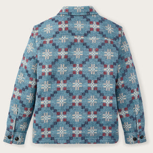 Women's wool overshirt by Filson | Turquoise / multi ja (Blue)