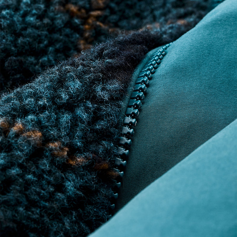 Manteau femme réversible laine polaire par Filson | Dark teal (Blue)