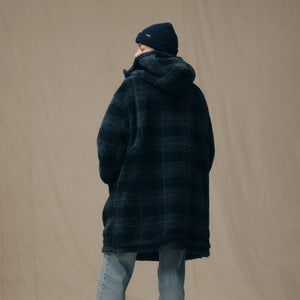 Manteau femme réversible laine polaire par Filson | Dark teal (Blue)