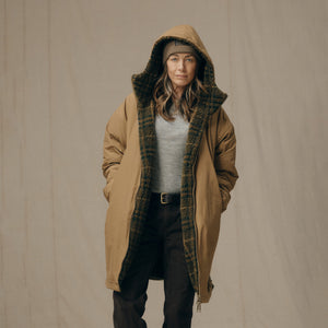 Women’s reversible wooly fleece coat by Filson | Tan (Brown)