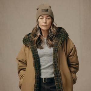 Women’s reversible wooly fleece coat by Filson | Tan (Brown)