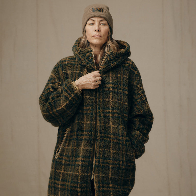 Women’s reversible wooly fleece coat by Filson | Tan (Brown)