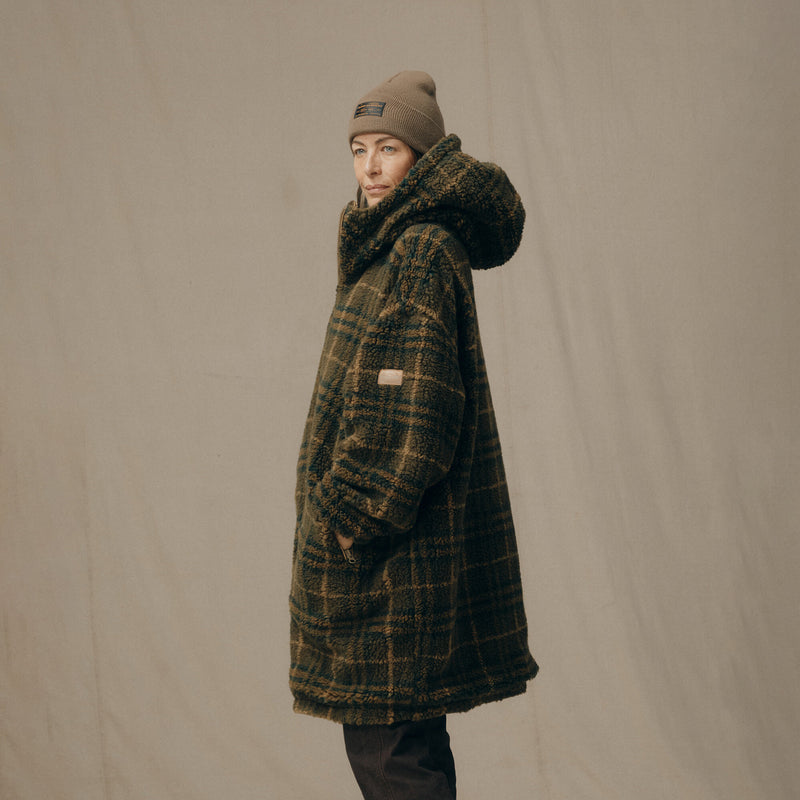 Women’s reversible wooly fleece coat by Filson | Tan (Brown)