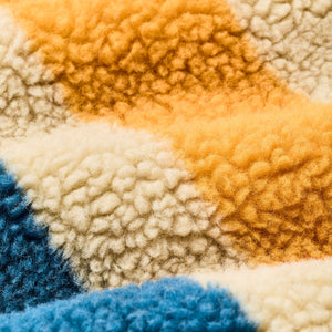 Women’s pile fleece popover by Filson | Yellow / blue blanke (Beige)